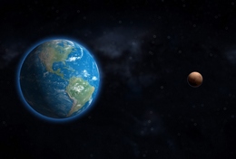 Сравнительные размеры Земли и Плутона